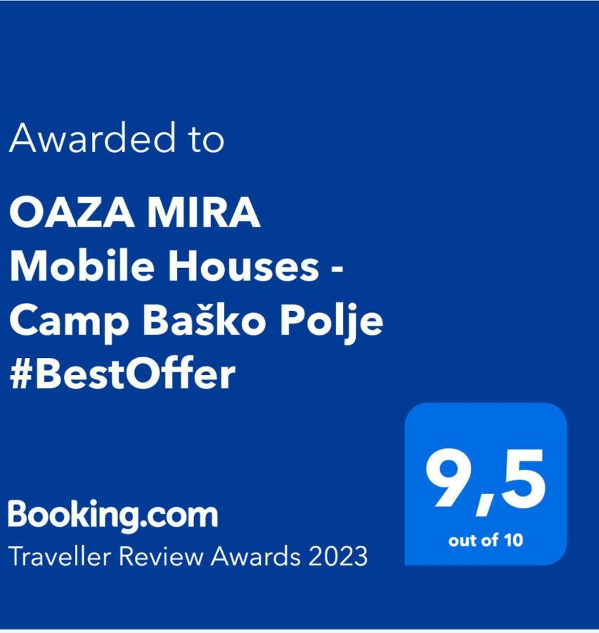 Oaza Mira Mobile Houses - Camp Basko Polje #Bestoffer Baska Voda Ngoại thất bức ảnh